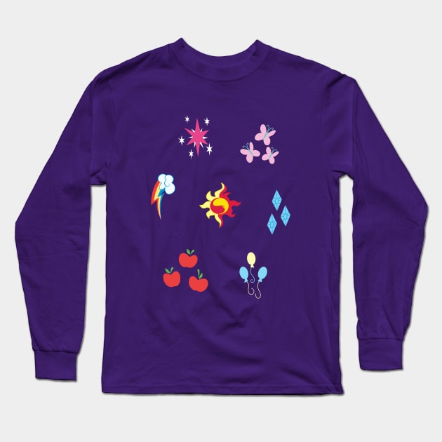 My little Pony - Elements of Harmony Cutie Mark Special V2 (Sunset Shimmer) Long Sleeve T-Shirt by ariados4711